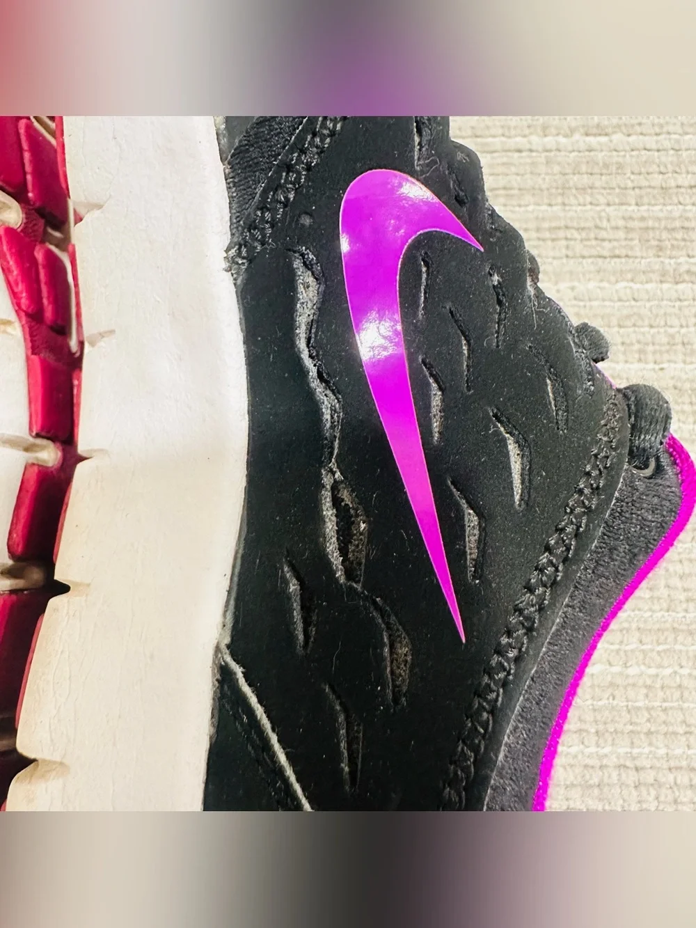Nike Orive NM Suede Mesh Women’s Cross Trainer Sneakers Black Purple Size 5.5
